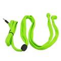 green shoelace earphone