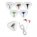 earbuds in triangle case