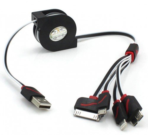 retractable 4 in 1 usb charger