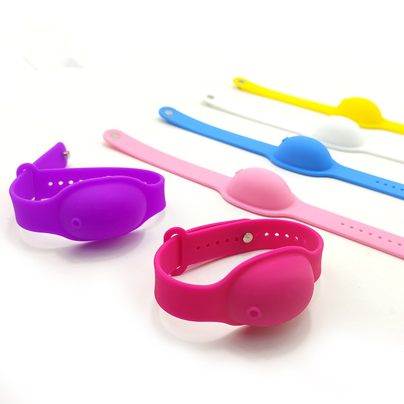 3Pcs Portable Silicone Bracelet Wristband Hand Dispenser Band Squeeze Bottle Wearable Dispenser Adjustable Wristband for Travel School Outdoor Camping 
